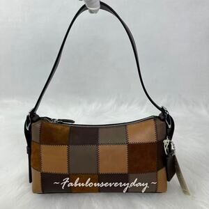 Coach Coachtopia Small Slouchy Shoulder Bag In Upcrafted Patchwork Tan CFG00 NWT
